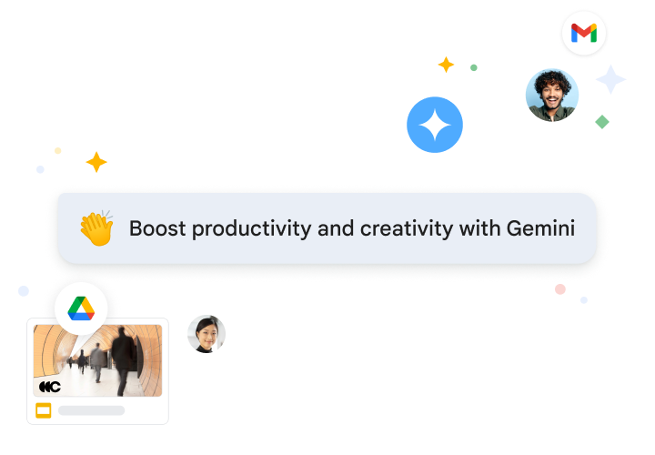 Gemini pour Workspace résume des courriels et suggère des réponses dans Gmail pour aider à augmenter la productivité.