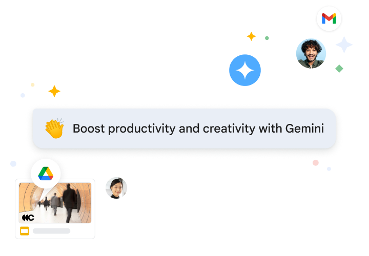 Mit Gemini für Workspace können Sie sich in Gmail Zusammenfassungen von E‑Mails und Antwortvorschläge erstellen lassen und so für noch mehr Produktivität sorgen.