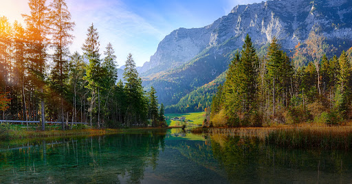 Eine Landschaftsaufnahme in HDR