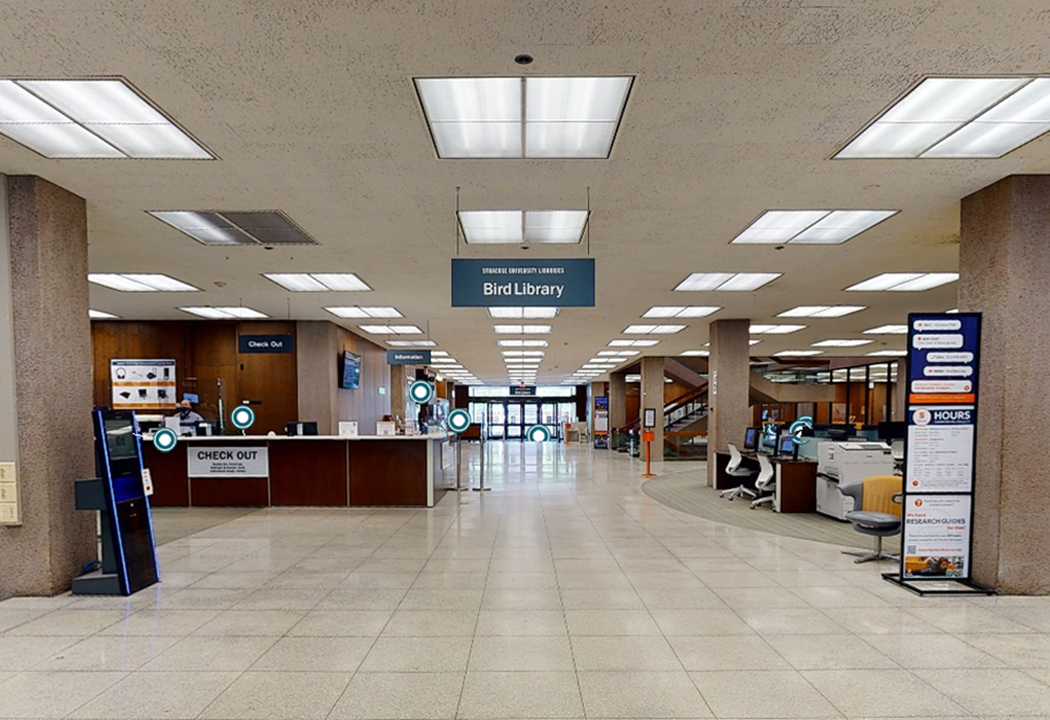 entrance of bird library