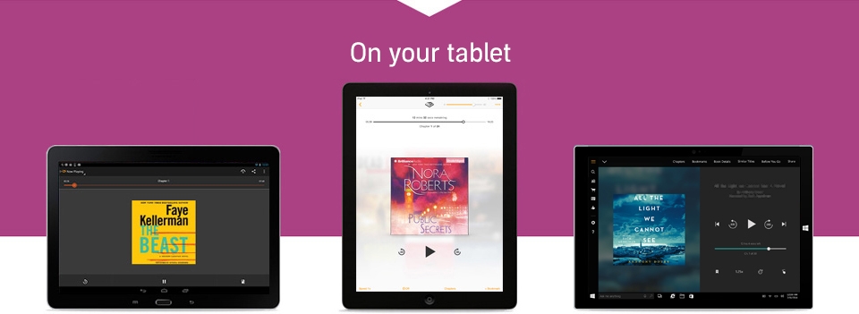 Audiobook on your tablet