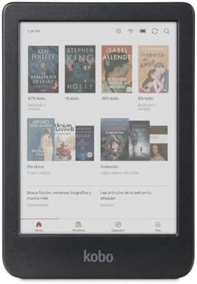 Kobo Clara Colour | Lector electrónico a Color | Pantalla E-Ink Kaleido™ 3 de Color sin Reflejos de 6 Pulgadas | Opción de Modo Oscuro | Resistente al Agua| Audiolibros | 16 GB de Almacenamiento