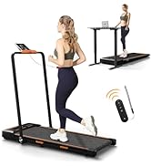 AIRHOT Under Desk Treadmill, Walking Pad 2 in 1 for Walking and Jogging, Portable Walking Treadmi...