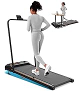 Walking Pad Treadmill with Incline, AIRHOT 15° Incline Treadmill with Remote Control & LED Displa...