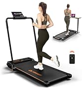 AIRHOT Walking Pad Treadmill, 2.5HP Under Desk Treadmill with Remote Control & LED Display, Quiet...