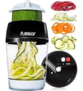 Fullstar Mandoline Slicer Spiralizer Vegetable Slicer - Vegetable Chopper Onion Chopper Food Chop...