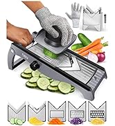 Fullstar 7-in-1 Stainless Steel Mandoline Slicer for Kitchen, Vegetable Slicer, Veggie Chopper & ...