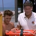 David Hasselhoff and Jeremy Jackson in Baywatch (1989)