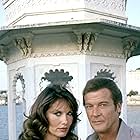 Roger Moore and Maud Adams in Octopussy (1983)