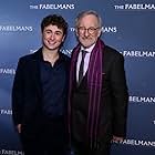 Gabriel LaBelle and Steven Spielberg at an event for The Fabelmans