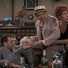 Jack Lemmon, Carol Burnett, and Austin Pendleton in The Front Page (1974)