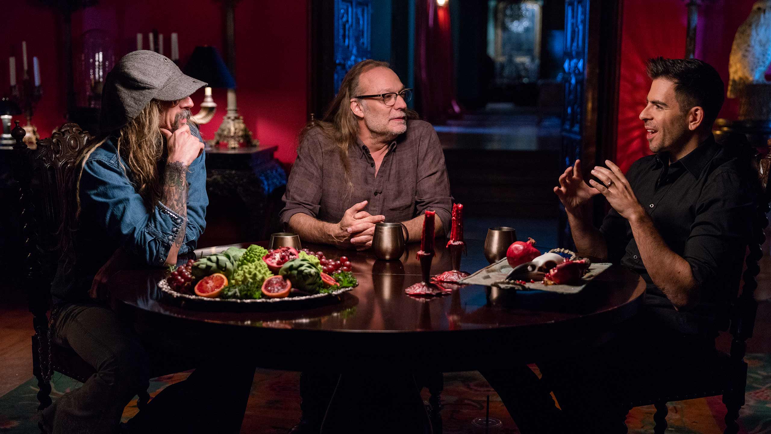 Greg Nicotero, Eli Roth, and Rob Zombie in Eli Roth's History of Horror (2018)