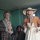 Hugh Laurie, Tilda Swinton, and Dev Patel in The Personal History of David Copperfield (2019)