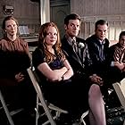 Lauren Ambrose, Freddy Rodríguez, Frances Conroy, Michael C. Hall, and Peter Krause in Six Feet Under (2001)