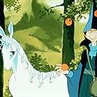 Alan Arkin and Mia Farrow in The Last Unicorn (1982)