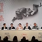 Kristin Scott Thomas, Cliff Martinez, Nicolas Winding Refn, Lene Børglum, Matthew Newman, and Vithaya Pansringarm at an event for Only God Forgives (2013)