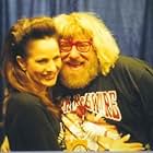 Cast member Rhae Ann Theriault backstage with Bruce Vilanch at "Bette Midler in Concert: Diva Las Vegas" (HBO special). 