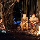 Michael Caine, Dwayne Johnson, and Josh Hutcherson in Journey 2: The Mysterious Island (2012)