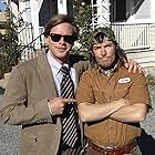 Cary Elwes and David S. Hogan on the set of A Bit of Bad Luck.