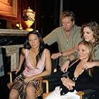 Drew Barrymore, Cameron Diaz, Lucy Liu, and McG in Charlie's Angels: Full Throttle (2003)