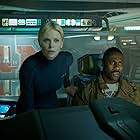 Charlize Theron and Idris Elba in Prometheus (2012)