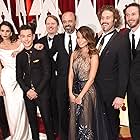 Scott Adsit, Roy Conli, Chris Williams, Genesis Rodriguez, Jamie Chung, Don Hall, T.J. Miller, and Ryan Potter at an event for The Oscars (2015)