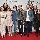 Ashley Bell, Larry Fessenden, Mark Kassen, Jeff Daniel Phillips, Ivana Shein, Jeremy Gardner, Mickey Keating, and Samuel Zimmerman at an event for Psychopaths (2017)