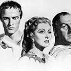 Marlon Brando, Greer Garson, and Louis Calhern in Julius Caesar (1953)