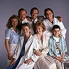 Neil Patrick Harris, Mitchell Anderson, Max Casella, Kathryn Layng, Belinda Montgomery, Lawrence Pressman, and James Sikking in Doogie Howser, M.D. (1989)