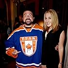 Kevin Smith and Harley Quinn Smith at an event for Tusk (2014)