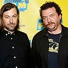 Danny McBride and Jody Hill at an event for Vice Principals (2016)