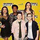 Molly Gordon, Brady Noon, Jacob Tremblay, Keith L. Williams, and Midori Francis at an event for Good Boys (2019)