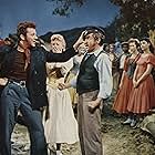 Cameron Mitchell and Robert Rounseville in Carousel (1956)