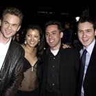 Dan Harris, Kelly Hu, Shawn Ashmore, and Michael Dougherty at an event for X2: X-Men United (2003)