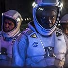 John Ortiz, David Oyelowo, and Gugu Mbatha-Raw in The Cloverfield Paradox (2018)