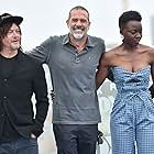 Norman Reedus, Jeffrey Dean Morgan, Angela Kang, and Danai Gurira at an event for The Walking Dead (2010)