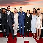 J.J. Abrams, John Cho, Justin Lin, Simon Pegg, Zachary Quinto, Zoe Saldana, Karl Urban, Sofia Boutella, and Chris Pine at an event for Star Trek Beyond (2016)