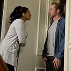 Simon Pegg and Meera Syal in Absolutely Anything (2015)