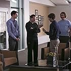 Matt Ross, Jill E. Alexander, Zach Woods, T.J. Miller, Thomas Middleditch, and Josh Brener in Silicon Valley (2014)