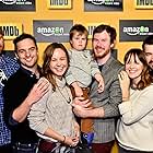 Brie Larson, Ron Livingston, Rosemarie DeWitt, Joe Swanberg, Steve Berg, Jake Johnson, and Jude Swanberg at an event for The IMDb Studio at Sundance (2015)