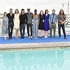 Gale Anne Hurd, Norman Reedus, Andrew Lincoln, Jeffrey Dean Morgan, Greg Nicotero, Scott M. Gimple, Denise M. Huth, Lauren Cohan, Angela Kang, and Danai Gurira at an event for The Walking Dead (2010)