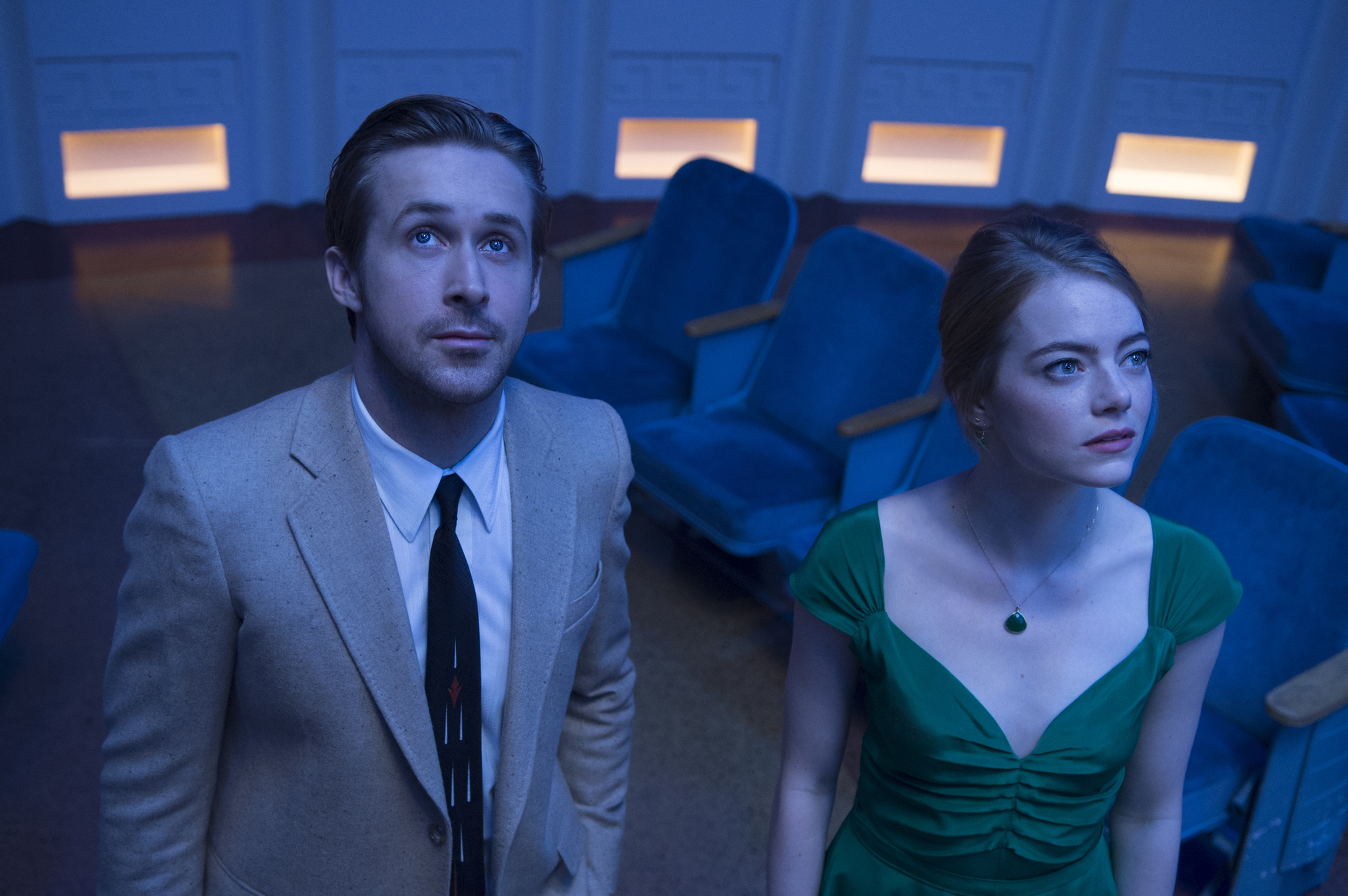 Ryan Gosling and Emma Stone in La La Land (2016)