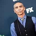 Zahn McClarnon at an event for Reservation Dogs (2021)