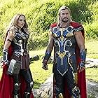 Natalie Portman and Chris Hemsworth in Thor: Love and Thunder (2022)