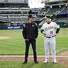 Philip Seymour Hoffman and Bennett Miller in Moneyball (2011)