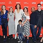 Maggie Gyllenhaal, Ajay Naidu, Samrat Chakrabarti, Sara Colangelo, Anna Baryshnikov, Rosa Salazar, Sam Jules, Stefaniya Makarova, and Parker Sevak at an event for The Kindergarten Teacher (2018)