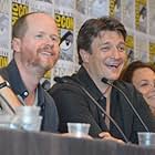 Nathan Fillion, Tim Minear, and Joss Whedon at an event for Firefly (2002)