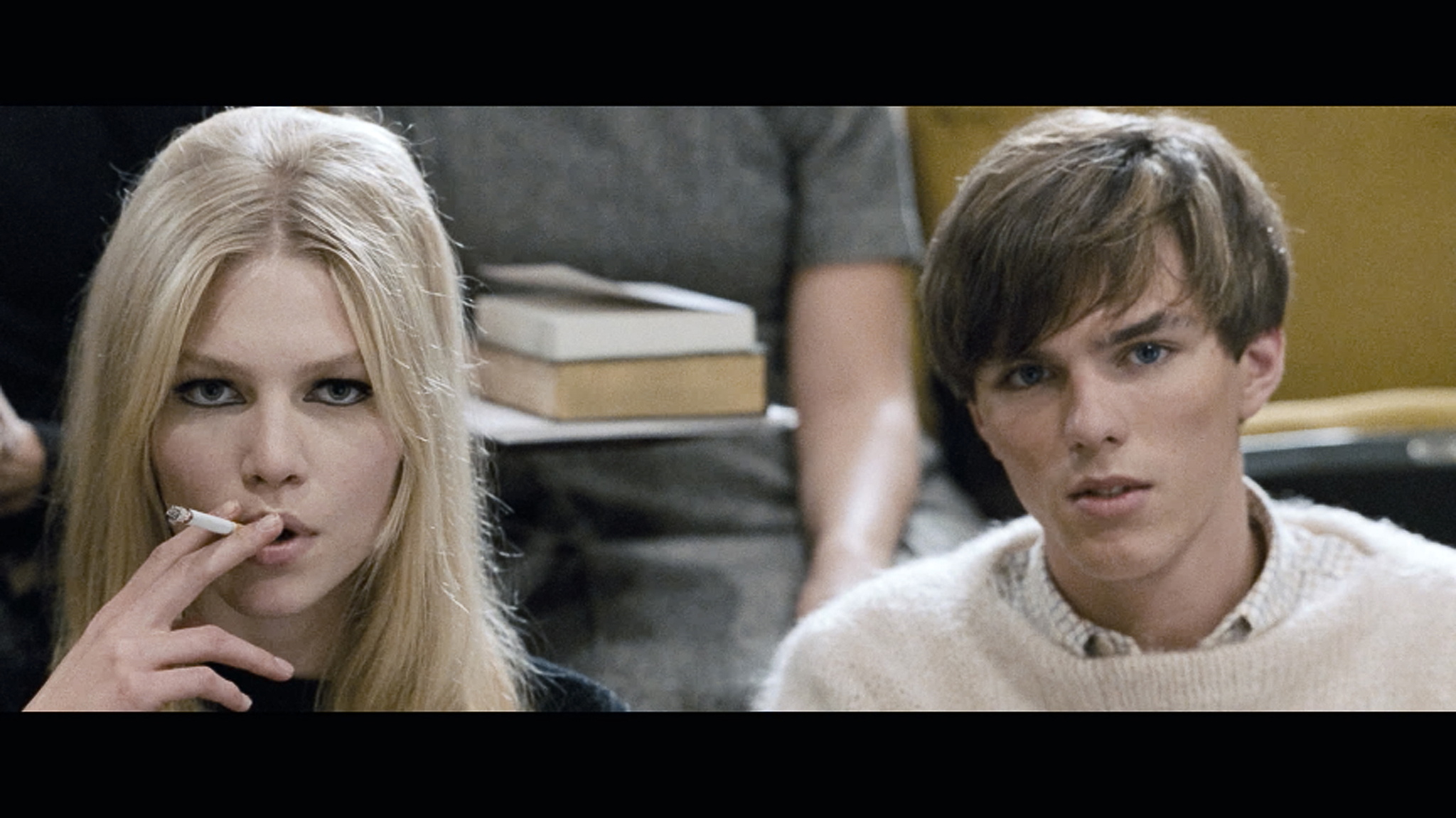 Nicholas Hoult and Aline Weber in A Single Man (2009)