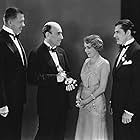 The very first Oscar ceremony, held in 1929, was hosted by William C. deMille (presenting Oscar to Mary Pickford) and Douglas Fairbanks Sr. (far right, Pickford's husband at the time).