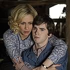 Vera Farmiga and Freddie Highmore in Bates Motel (2013)